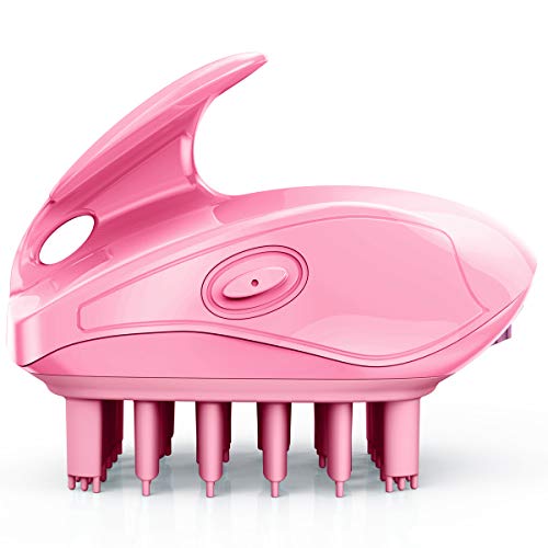 Electric Handheld Hair Massager,Scalp Mini Waterproof Portable Electric Head Massager for Stress Relief, IPX7 Waterproof Rechargeable