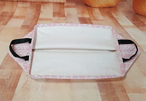 Image of Girls Storage Basket Foldable Pink Box Baby Hamper Collapsible Organizer Bin Gift Shelf for Home and Kitchen Outdoor