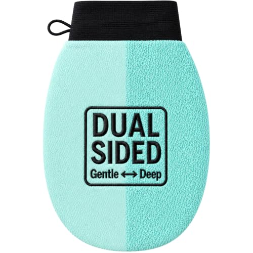 Exfoliating Glove, Korean Mitt & Body Scrubber Loofah Washcloth for Shower