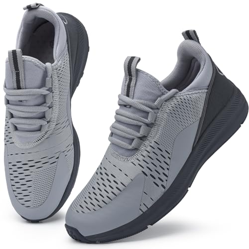 Mnking Zapatillas Running Hombre Mujer Gym Zapatillas Correr Deportes Ligero Zapatos Calzado Sneaker Gris Claro EU42 Mnking Zapatillas Running Hombre Mujer Gym Zapatillas Correr Deportes Ligero Zapatos Calzado Sneaker Gris Claro EU42