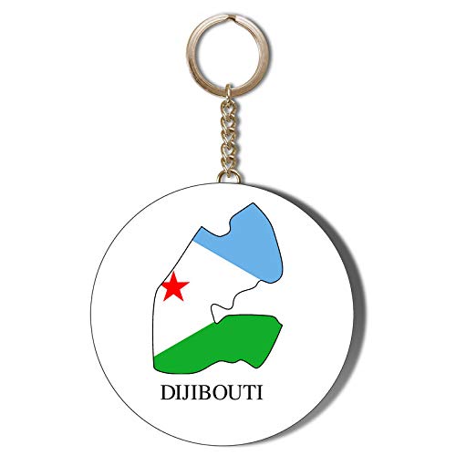 Gift Insanity Porte-clés décapsuleur avec drapeau du DJIBOUTI 58 mm Cover