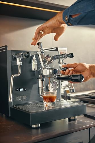 Diletta Alto Espresso Machine with Flow Control | Dual Boiler | PID | Shot Timer | Adjustable OPV | (Black) - Image 3