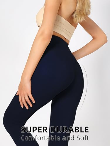 Image of Women's 80 Denier Semi Opaque Tights High Waist Soft Solid Color Footed Pantyhose