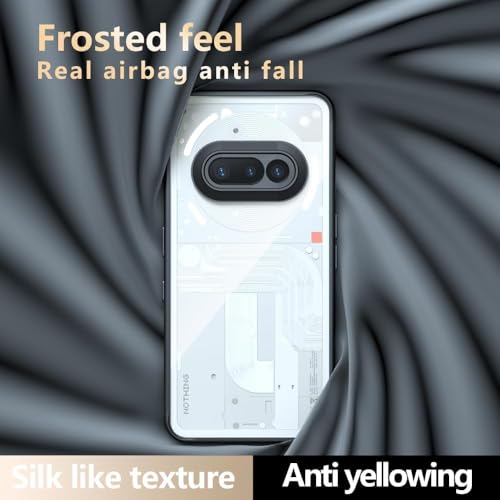 Image of REALCASE Clear Case for Nothing Phone 3a 5G | Transparent Hard PC Back & Soft TPU Bumper | Not Yellowing Shockproof Protective Case Slim Fit Thin Cover for Nothing Phone 3a 5G