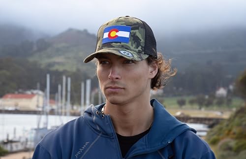 Image of International Tie State Hat for Men and Women, Adjustable Snapback Trucker Baseball Cap with Embroidered Patch