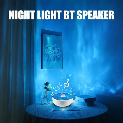 Lámpara de altavoz con luces LED estéticas para mesas de cabecera 2