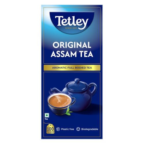 Image of Tetley Original Black Tea,Pack of 100 Tea Bags,100 grams