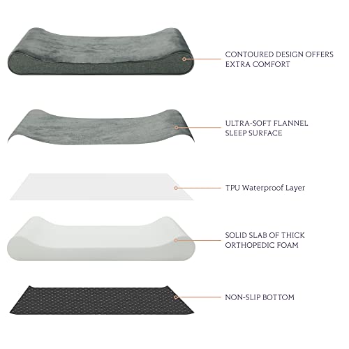 Casa Paw Xl Orthopedic Dog Bed For Extra Large Dogs, Washable Dog Beds, Memory Foam Dog Bed With Comfy Pillow, Pet Bed Sofa Dog Couch With Waterproof Lining & Non-Skid Bottom #TOP2