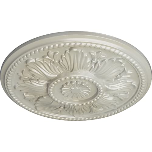 Image of Ekena Millwork CM18EDFBS Edinburgh Ceiling Medallion, 18 inch OD x 1 3 /4 P, Flash Blue