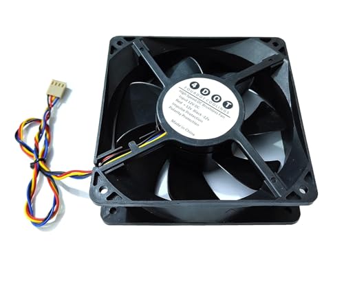 Image of Fourdot 120mm 5Inch Cabinet Cooling Fan 12V Model 12038 (PWM Motherboard Connector)