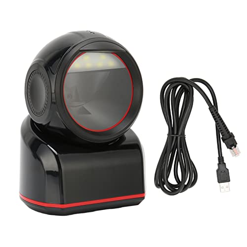 Scanner de codes à barres USB filaire 2D 1D automatique noir pour écran