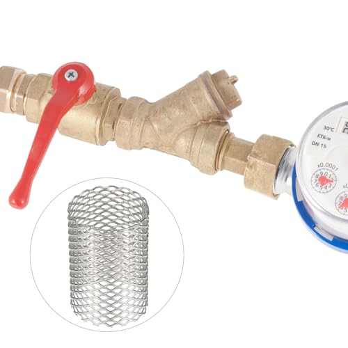 Image of PATIKIL 4 Pcs 17mm OD Strainer Mesh, 25mm H Screen Y Shaped Strainer Filter Valve Mesh Screen 304 Stainless Steel Strainer Mesh for Debris Pump Water Oil Separation