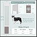 Dog Door for Sliding Glass Doors, Adjustable Height 76 1/8