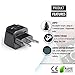 OREI USA to Switzerland Plug Adapter - Type J Adapter Compatible with Switzerland, Rwanda, Liechtenstein - 2 in 1 Swiss Plug Adapter - CE Certified - RoHS Compliant - 2 Pack - Black Color
