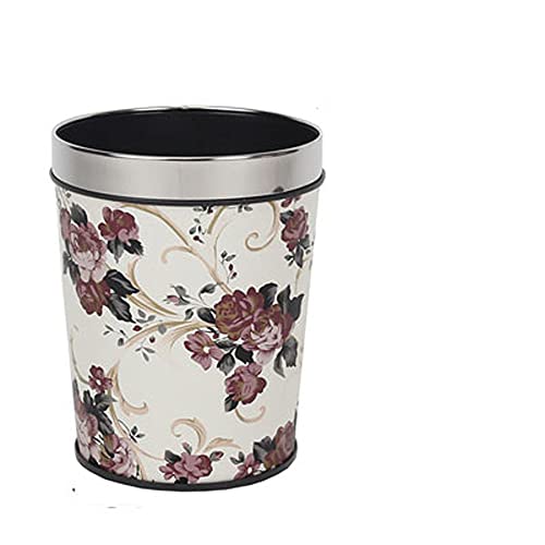 Caneca de basura redonda 12L morada para cocina y baño