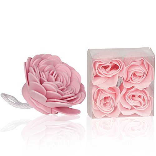 Valentine's Day Spa Gift Basket - Bath And Body Cherry Rose Scent For Women - Spa Bath Kit & Bath Gift Basket Birthday Gift Includes Shower Gel, Body Lotion, Bath Salt, Body Scrub, Sponge & Soap #TOP3