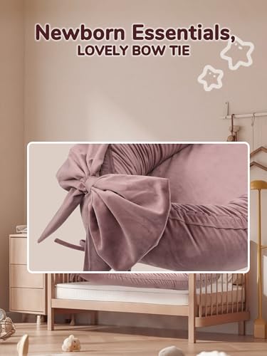 Image of EAQ Baby Lounger, Infant Lounger for Newborn,Portable Baby Nest Cover Breathable & Soft, Newborn Essentials