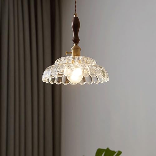 Lámpara de vidrio nórdica E27 para iluminar techos oscuros 2