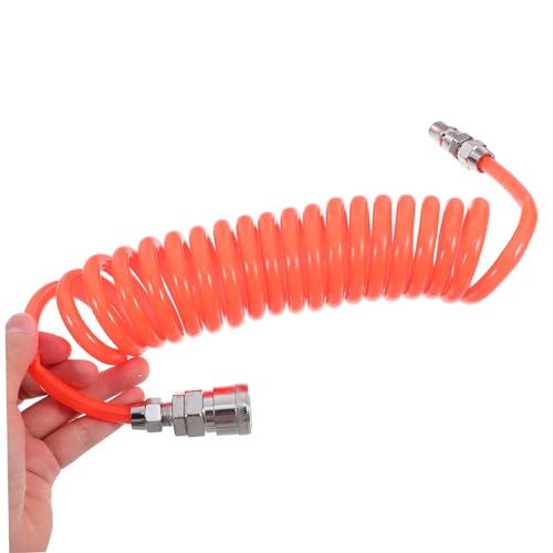 Manguera de aire de resorte helicoidal de PU con conectores para compresor 4