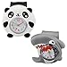 Hemobllo 2 Pièces Slap sur La Montre Bracelet en Silicone Quartz Analogique Nombre Montre de Bande Dessinée Drôle Requin Panda Sport Poignet Bande pour Les Enfants Fille Garçon Fête