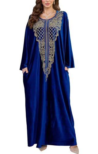 Orshoy Damen Kaftan Kleider Freizeit Lose Sommerkleid Lang Boho Maxikleid Strandkleid Sommerkleider Leicht Und Luftig Freizeitkleid Partykleid Elegant...