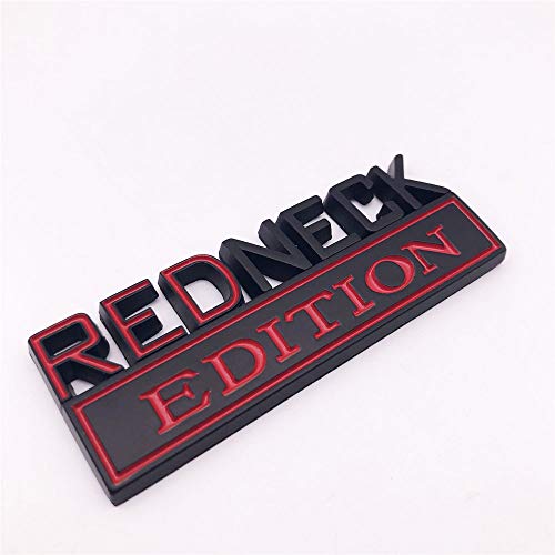 Image of 1PC Word Redneck Edition Car Truck 3D Letter Bumper Metal Emblem Badge Sticker Decal 80x30mm Exterior Decoration Accessories