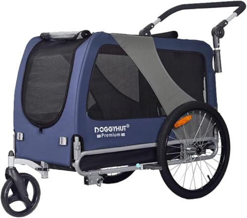 Doggyhut XL Dog Bike Trailer & Stroller for Dogs Up