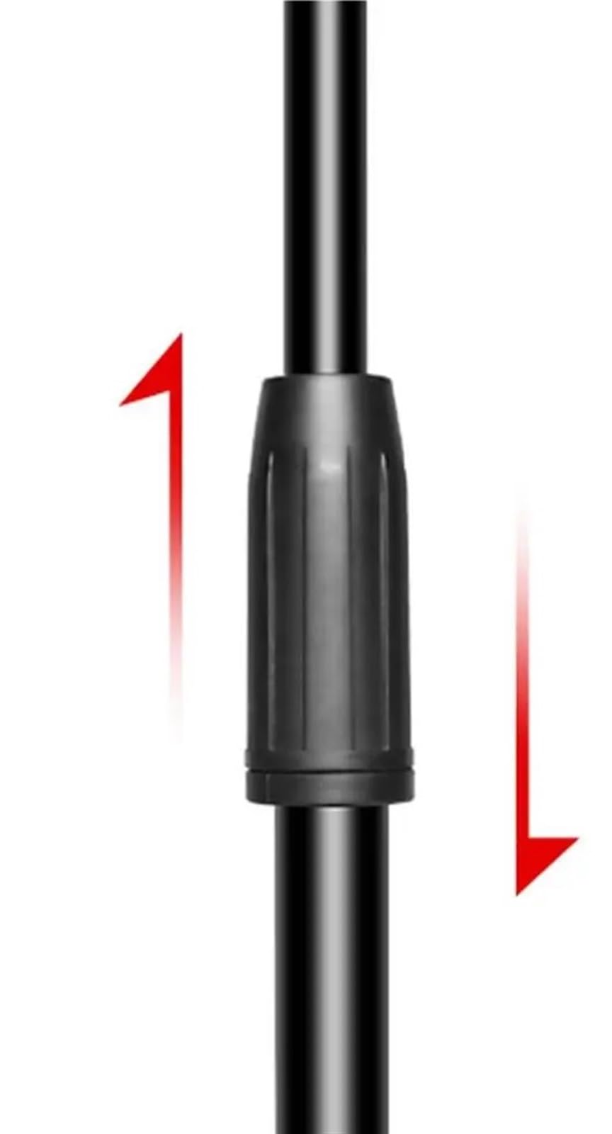 Soporte de micrófono 2 en 1, trípode for suelo con soporte for teléfono, giratorio altura ajustable for actuaciones canto escenario para Actuación Canto