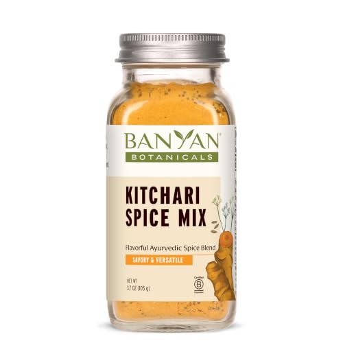 Banyan Botanicals Kitchari Spice Mix – Ayurvedic Kitchari Blend with Organic Herbs &amp; Spices – for Ayurvedic Meals &amp; Digestive Health – 3.7 oz – Non GMO Sustainably Sourced Vegan