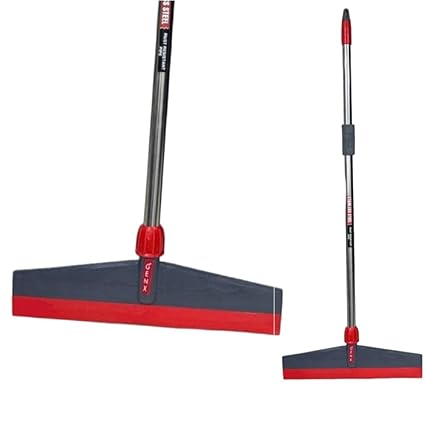 GEN-X Dual Blade Wiper for Bathroom, Floor Cleaning Plastic Squeegee for Floor Drying, Bathroom Wiper, Floor Wiper, Kitchen Wiper for Home Cleaning Supplies, Long Lasting, Durable Wiper