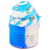 Blue Cloud Slime, Slime Party Favors Gift, for Kids Party, School Education, Super Soft Slime, DIY Stress Relief Toys for Girls Boys Kids(7oz 200ML)