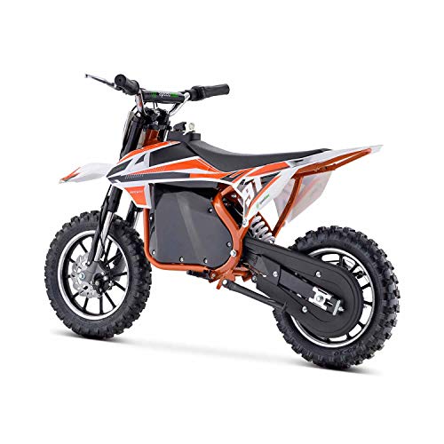 Elityon 190802 Minimoto Eléctrica para Niños Desde 5 o 6 Años, Naranja, 500W y 36V