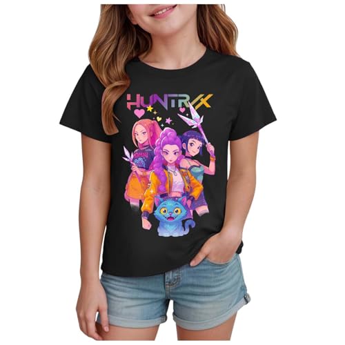 Demon Hunters Camiseta para Niñas Camiseta Gráfica De Manga Corta