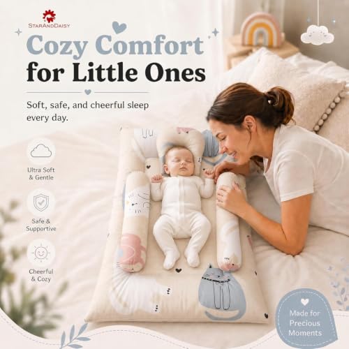 Image of StarAndDaisy Baby Mosquito Net with Mattress and Sleeping Bag, Foldable Mosquito Net Bed with Breathable Mesh, Portable Baby Bedding Set for Newborn