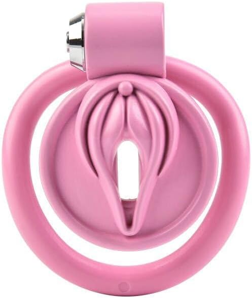 SM Men Beginner Cage Chastity Lock Adjustable Bird Cage Chastity Device Adult Game Sex Toys Cock Cage Penis Cage Sissy Inverted Chastity Rooster Cage to Prevent Erection Bondage for Lovers