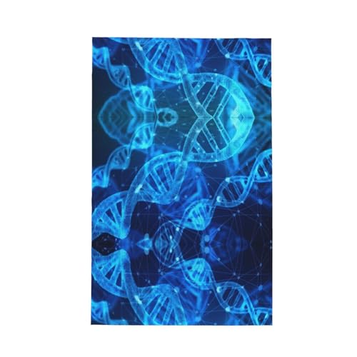 hhxvcv DNA Chain - Toalla de cocina con estampado fotográfico, trapos de cocina con lazo para colgar, trapos de limpieza para tareas domésticas, té