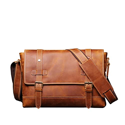 Casual Shoulder bag Men Vintage Men's Bag Leather Men's Messenger Bag Man Purse