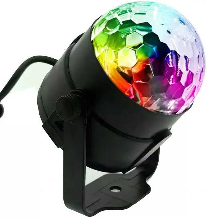 SESH Disco Lights- Disco Lights for Parties, Kids Disco Lights with Remote, Sound Activated Halloween Birthday Decoration, Pa & Stage RGB Disco Lights,Christmas Decoration Disco Lights 360° Rotation