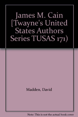 James M. Cain [Twayne's United States Authors S... B00A81CN5Q Book Cover