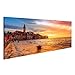 Produktbild Bild Bilder auf Leinwand Schöner Sonnenuntergang in Rovinj an der Adriaküste von Kroatien Wandbild Leinwandbild Poster