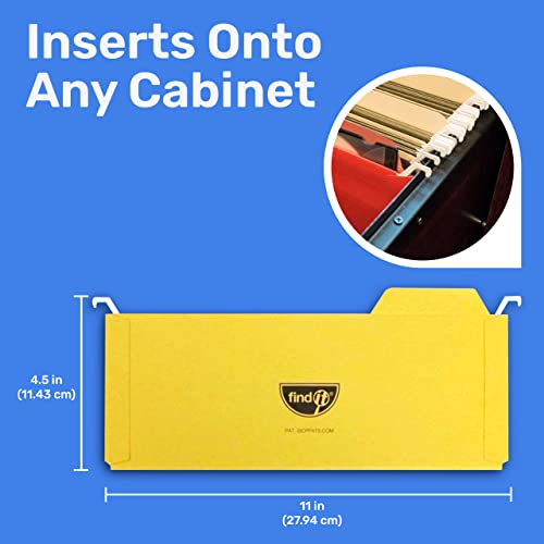 Find It Hanging File Folders For Filing Cabinet Storage - Pack Of 6, Mini-Sized File Folder Set For Documents And Valuables - Filing Products For Organization, Back To School Supplies, Assorted #TOP4