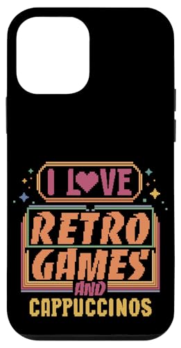 I Love Retro Games and Cappuccinos Q[}[R[q[ X}zP[X iPhone 12 mini p