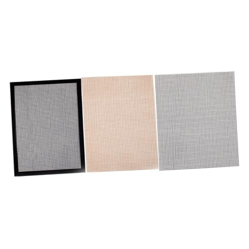 FUTUREORYY 3pièces Tapis De Cuisson Barbecue Fibre De Verre Tapis Grill Mesh Réutilisables Antiadhésifs pour Barbecue Extérieur Et Plancha Adaptés Et Restaurant