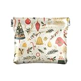 Christmas Cheer - Cartera de cuero para dinero en efectivo, organizador de joyas para mujeres y niñas