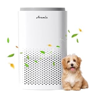 Avamia H14 HEPA-luchtreiniger voor grote ruimtes tot 1800 ft² (167 m²), met laser-luchtkwaliteitssensor en slaapmodus, luchtfilter tegen stof, rook, dierenharen, geuren, pollen