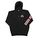 Ohio State Buckeyes Hooded Sweatshirt Zip Up Black Sleeve