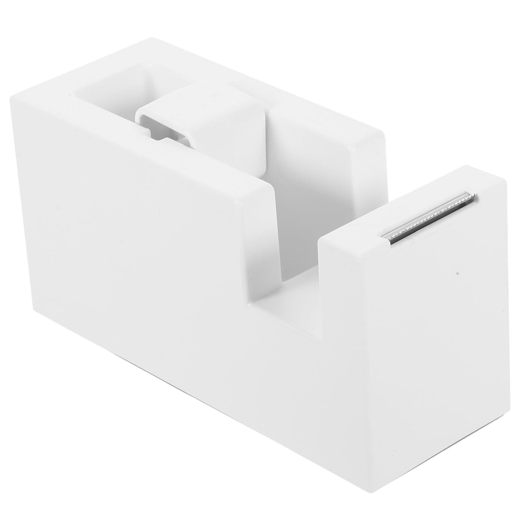 Gadpiparty 4 Pezzi distributore di nastro scrivania porta nastro Titolare cucina Cutter distributori di nastro distributore di nastri da scrivania AbS bianca
