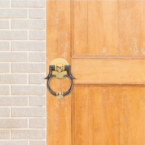 Aldaba de puerta decorativa y funcional con un sonido agradable para la entrada de casa 5