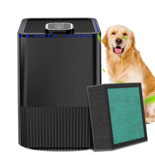 Air Purifiers, H13 TURE HEPA Air Purifier Air Cleaner with 4 Stages Filtration & 4 Modes, Air Quality Display, Air Purifier Remove Up to 99.97% Dust Pollen Smoke Dander, Air Purifier for Pet Home Large Room