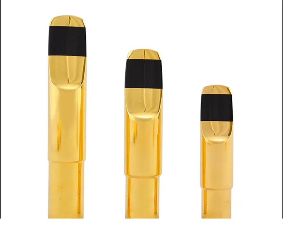 Suwequest Profi Tenor Sopran Altsaxophon Metall Mundstück Gold Lack Mundstück Saxophon Zubehör